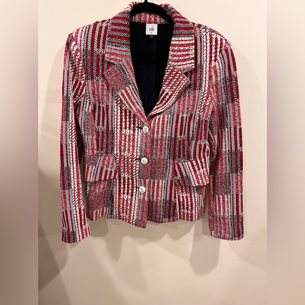 Cabi Patchwork Blazer Size M Style 6028